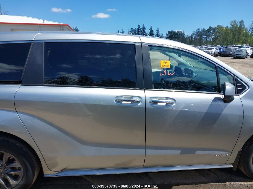 2021 Toyota Sienna Xle VIN: 5TDYSKFC8MS039495 Lot: 39573735