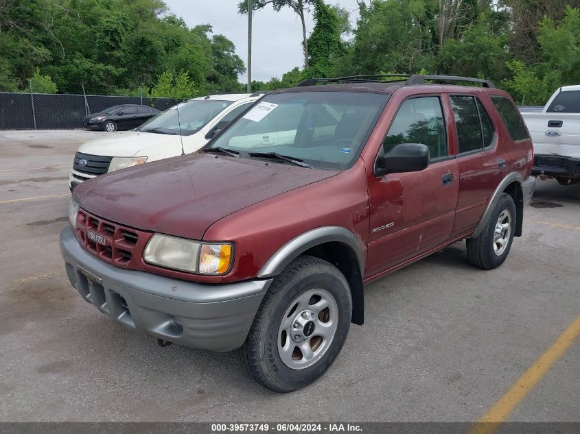 2002 Isuzu Rodeo S 2.2L VIN: 4S2CK58D624342063 Lot: 39573749