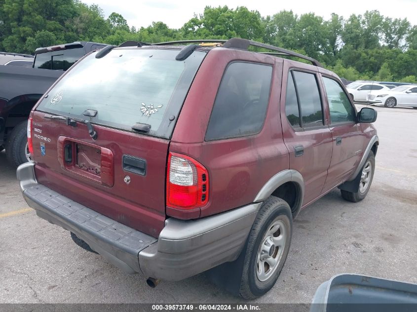 2002 Isuzu Rodeo S 2.2L VIN: 4S2CK58D624342063 Lot: 39573749