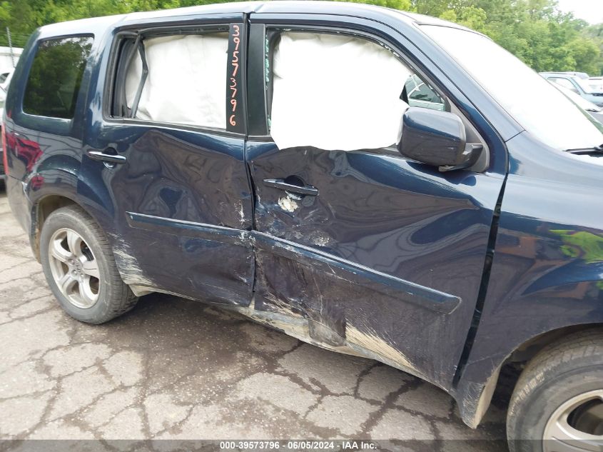 2012 Honda Pilot Ex-L VIN: 5FNYF4H53CB067917 Lot: 39573796