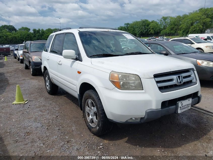 2008 Honda Pilot Ex-L VIN: 5FNYF28678B024234 Lot: 39573911