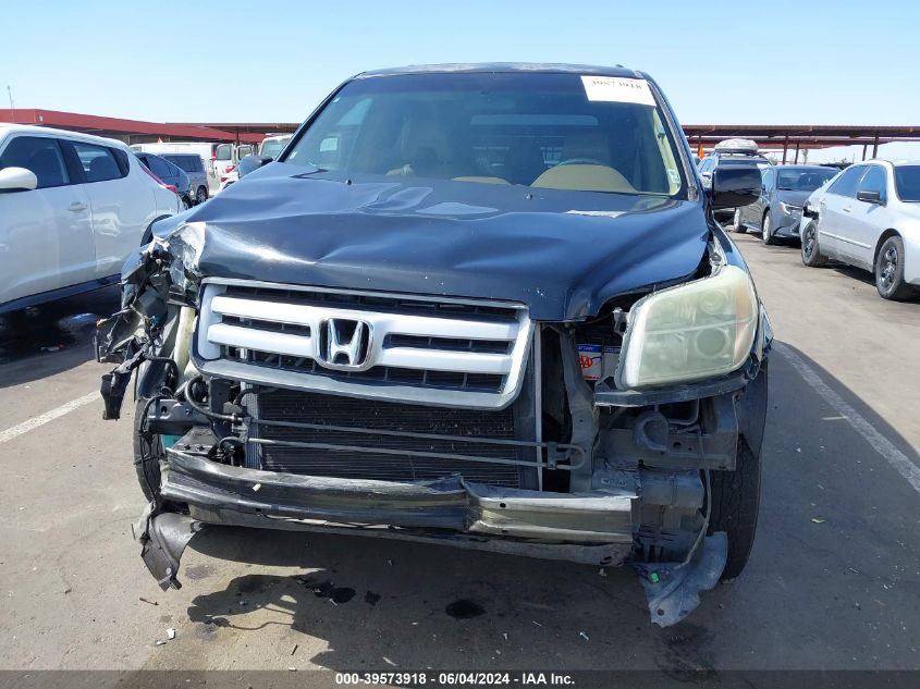 2006 Honda Pilot Ex-L VIN: 2HKYF18776H521365 Lot: 39573918