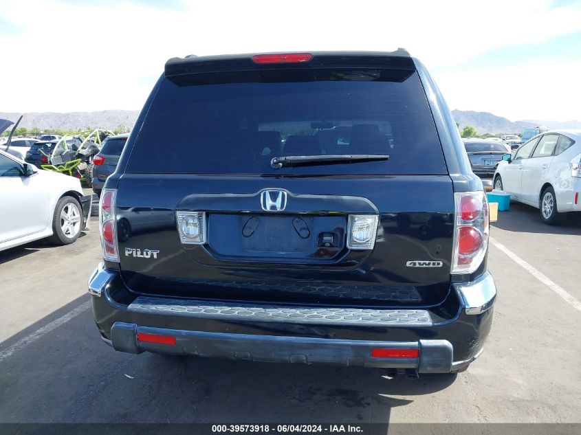 2006 Honda Pilot Ex-L VIN: 2HKYF18776H521365 Lot: 39573918