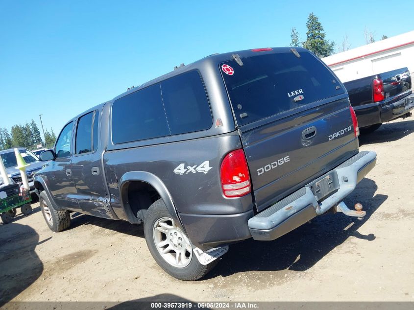 2004 Dodge Dakota Sport/Sxt VIN: 1D7HG38N74S691852 Lot: 39573919