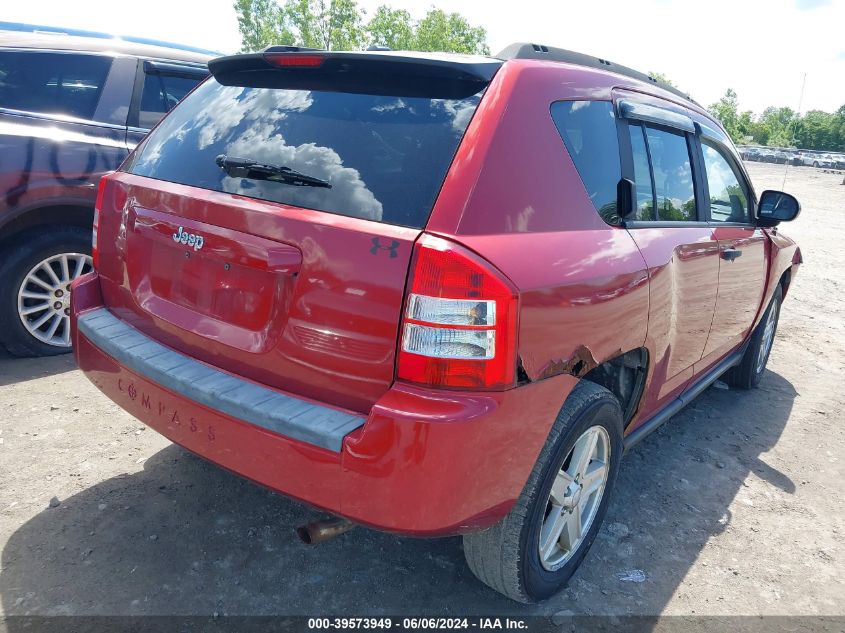 1J8FT47W07D123831 2007 Jeep Compass Sport