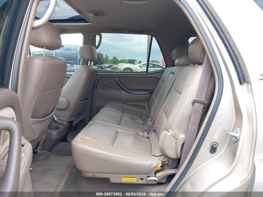 2001 Toyota Sequoia Sr5 V8 VIN: 5TDBT44A81S057250 Lot: 39573982