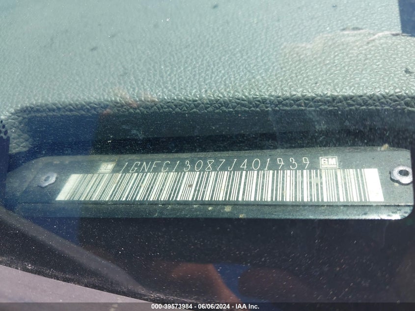 2007 Chevrolet Tahoe Ltz VIN: 1GNFC13087J401939 Lot: 39573984