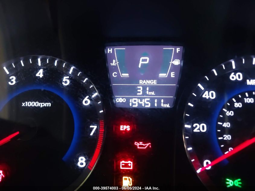 2013 Hyundai Accent Gs VIN: KMHCT5AE9DU139923 Lot: 39574003