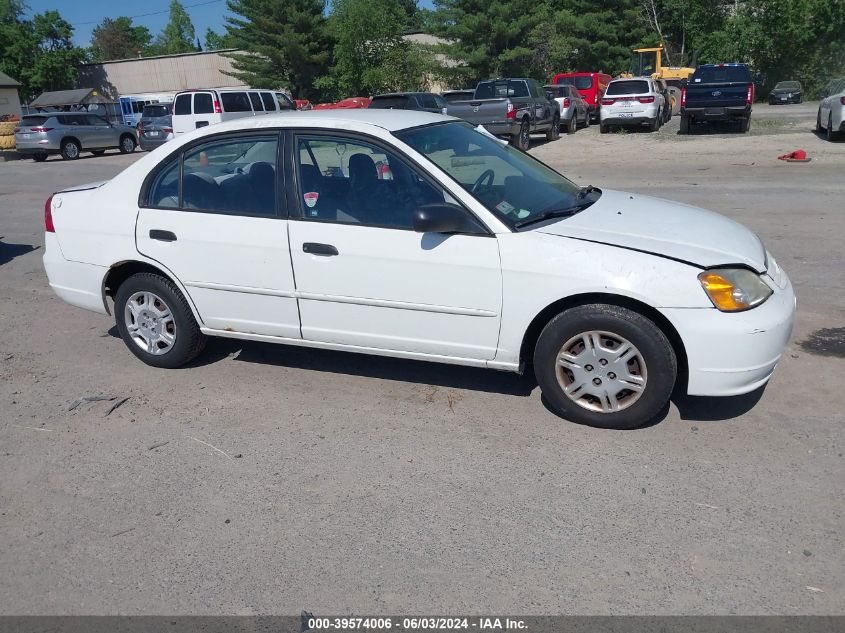 2001 Honda Civic Lx VIN: 2HGES16571H510322 Lot: 39574006