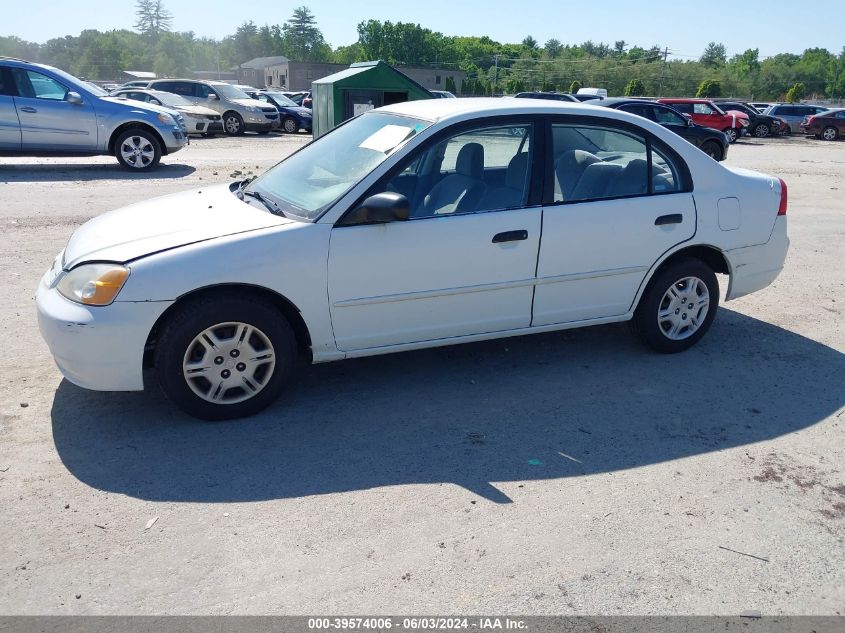 2001 Honda Civic Lx VIN: 2HGES16571H510322 Lot: 39574006