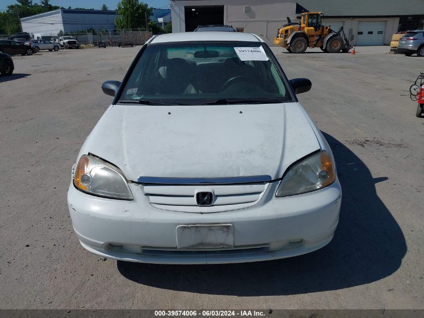 2001 Honda Civic Lx VIN: 2HGES16571H510322 Lot: 39574006