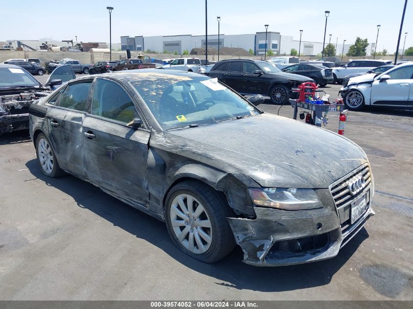 2012 Audi A4 2.0T Premium VIN: WAUAFAFL4CA118512 Lot: 39574052