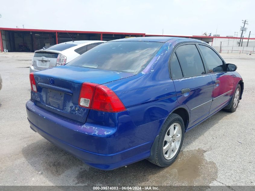 2005 Honda Civic Vp VIN: 2HGES163X5H578554 Lot: 39574083