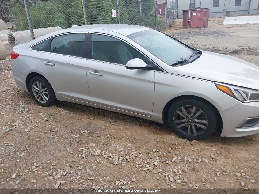 2017 Hyundai Sonata VIN: 5NPE24AF2HH573202 Lot: 39574104