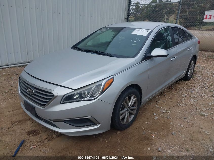 2017 Hyundai Sonata VIN: 5NPE24AF2HH573202 Lot: 39574104