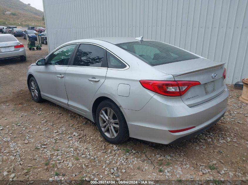 2017 Hyundai Sonata VIN: 5NPE24AF2HH573202 Lot: 39574104