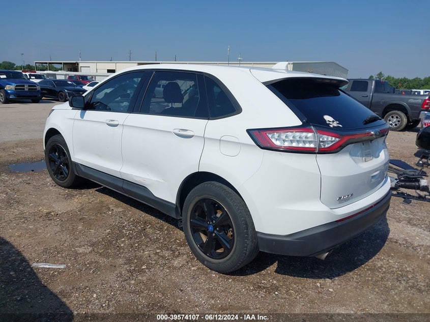 VIN 2FMPK3G98HBB16177 2017 FORD EDGE SE