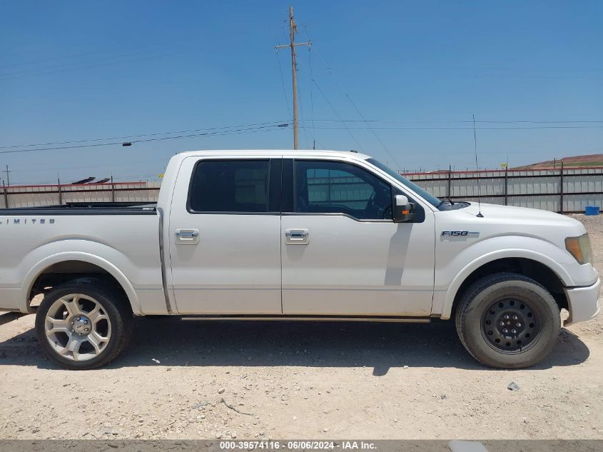 2011 Ford F-150 Lariat Limited VIN: 1FTFW1E69BFB06197 Lot: 39574116