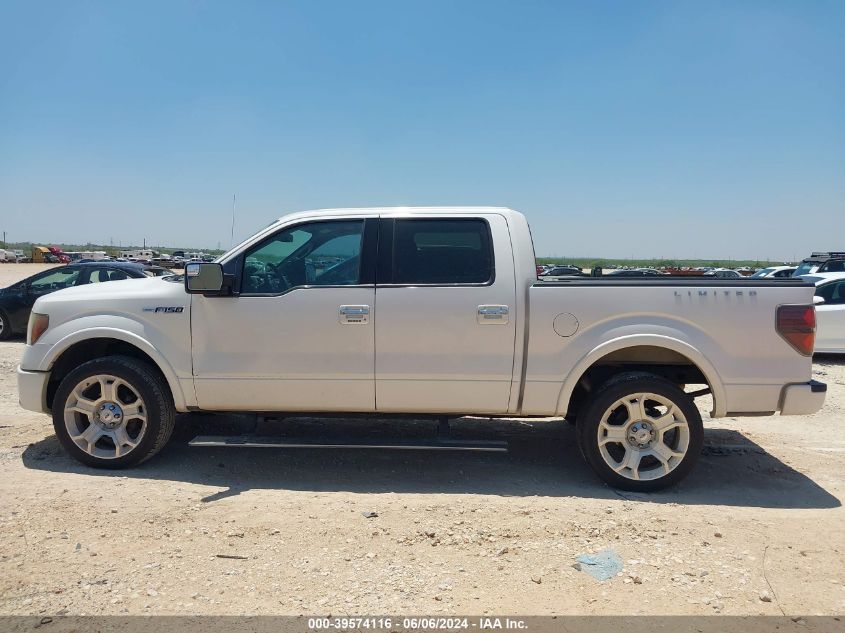 2011 Ford F-150 Lariat Limited VIN: 1FTFW1E69BFB06197 Lot: 39574116