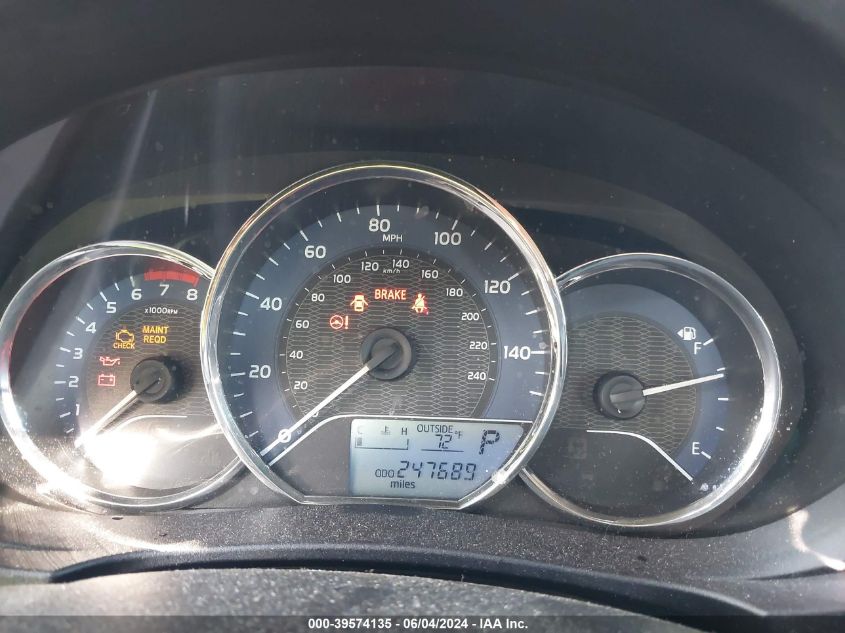 2014 Toyota Corolla Le VIN: 5YFBURHE9EP149280 Lot: 39574135