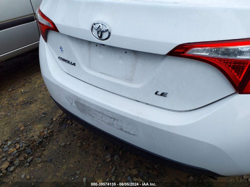 2014 Toyota Corolla Le VIN: 5YFBURHE9EP149280 Lot: 39574135