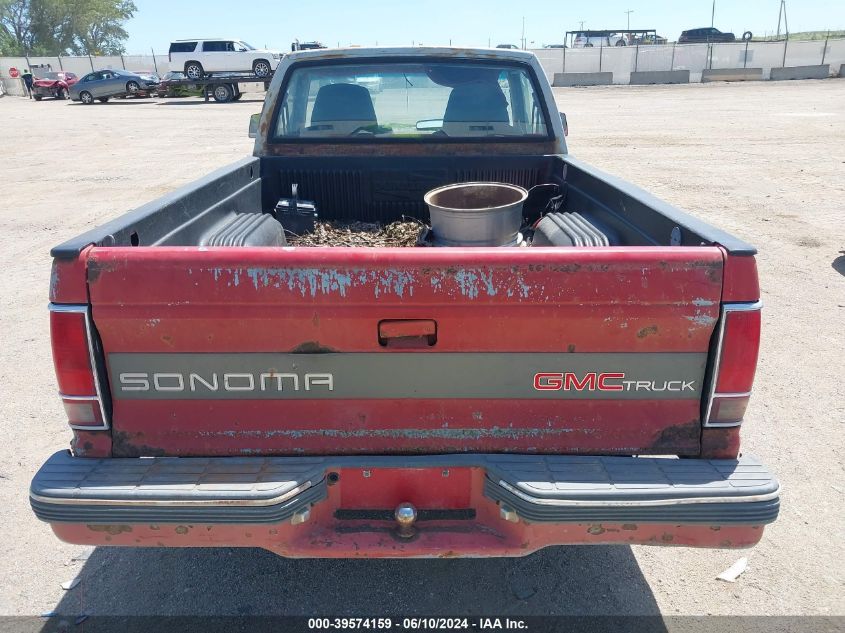 1992 GMC Sonoma VIN: 1GTCS14R8N8510773 Lot: 39574159