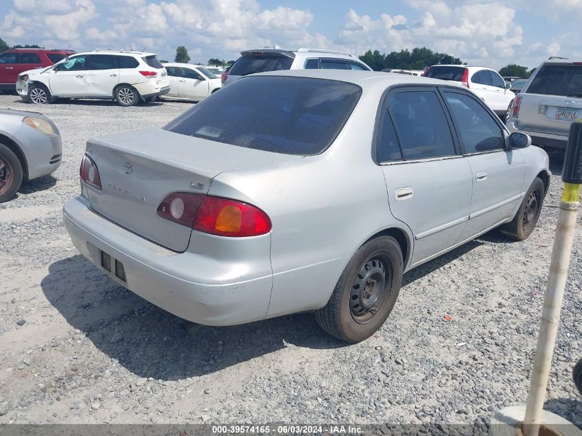 2002 Toyota Corolla Le VIN: 1NXBR12E52Z646123 Lot: 39574165