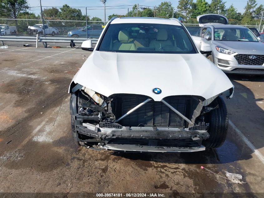 2020 BMW X3 Sdrive30I VIN: 5UXTY3C00L9B20644 Lot: 39574181