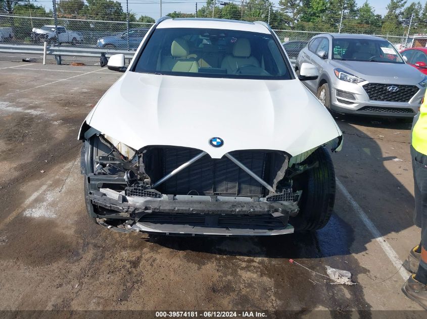 2020 BMW X3 Sdrive30I VIN: 5UXTY3C00L9B20644 Lot: 39574181