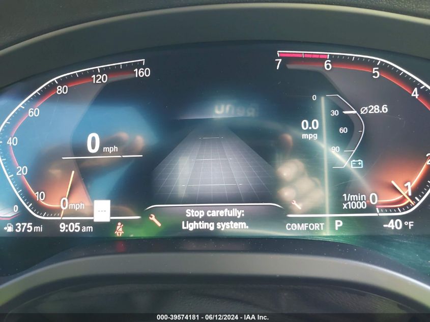 2020 BMW X3 Sdrive30I VIN: 5UXTY3C00L9B20644 Lot: 39574181