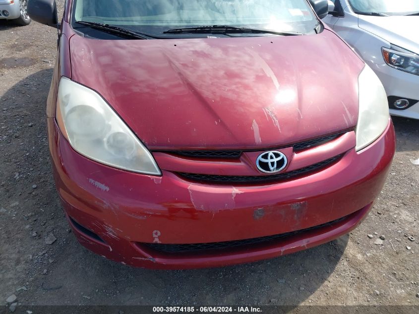2008 Toyota Sienna Ce VIN: 5TDZK23C18S115802 Lot: 39574185