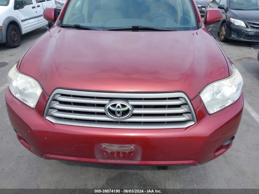 2010 Toyota Highlander VIN: 5TDZA3EH3AS006782 Lot: 39574190