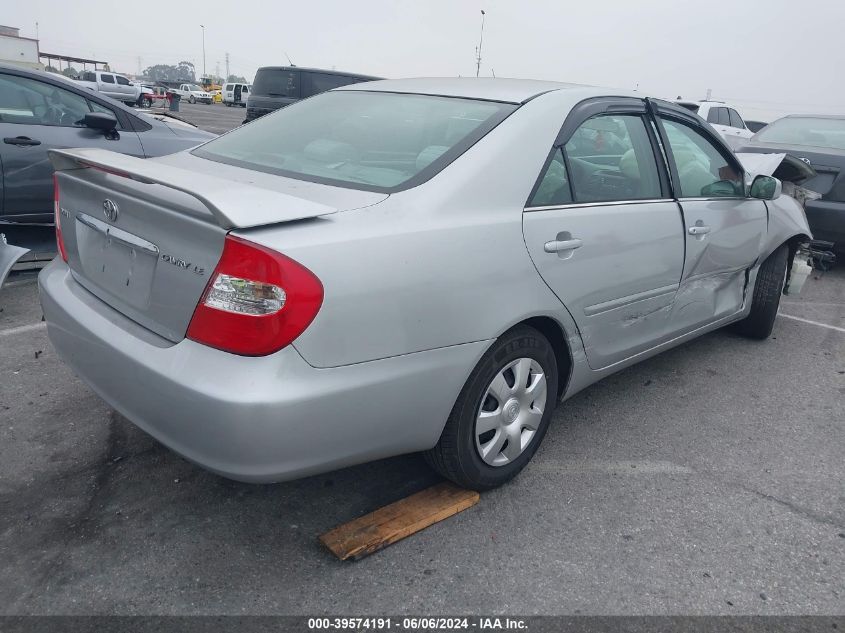 2004 Toyota Camry Le/Xle/Se VIN: 4T1BE32K74U867920 Lot: 39574191