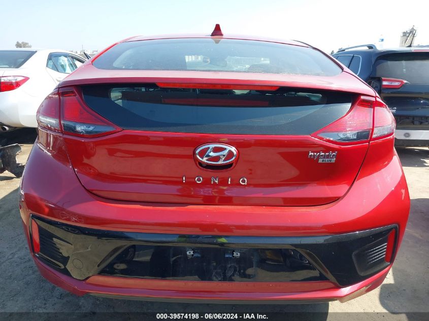 2019 Hyundai Ioniq Hybrid Blue VIN: KMHC65LC2KU167515 Lot: 39574198