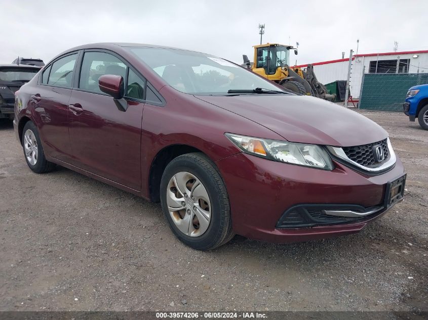 2014 Honda Civic Lx VIN: 2HGFB2F51EH559421 Lot: 39574206