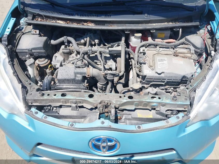 2013 Toyota Prius C Two VIN: JTDKDTB36D1042288 Lot: 39574217