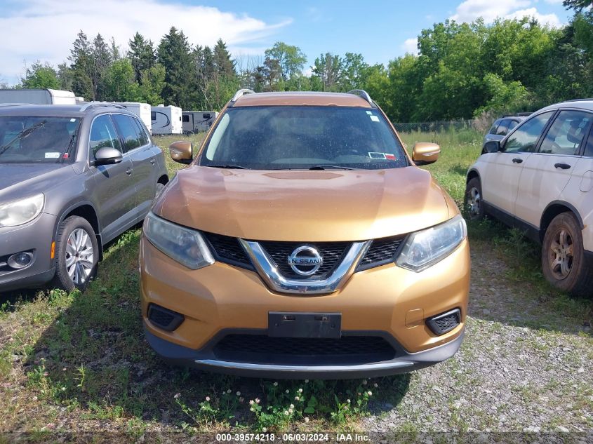 2014 Nissan Rogue Sv VIN: 5N1AT2MV5EC806513 Lot: 39574218