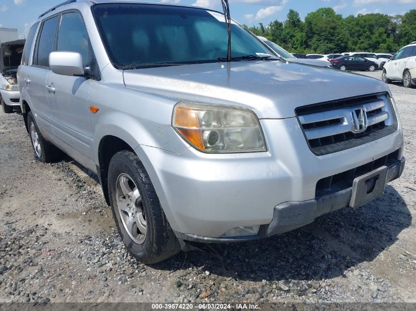2007 Honda Pilot Ex-L VIN: 5FNYF28667B031125 Lot: 39574220