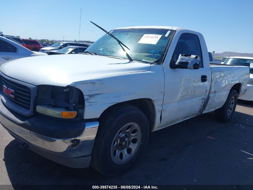 2002 GMC Sierra 1500 Standard VIN: 1GTEC14XX2Z204555 Lot: 39574235