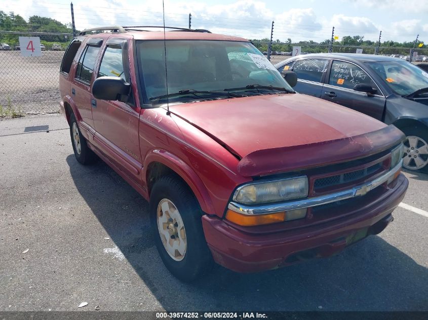 1999 Chevrolet Blazer Trailblazer VIN: 1GNDT13W2X2173586 Lot: 39574252