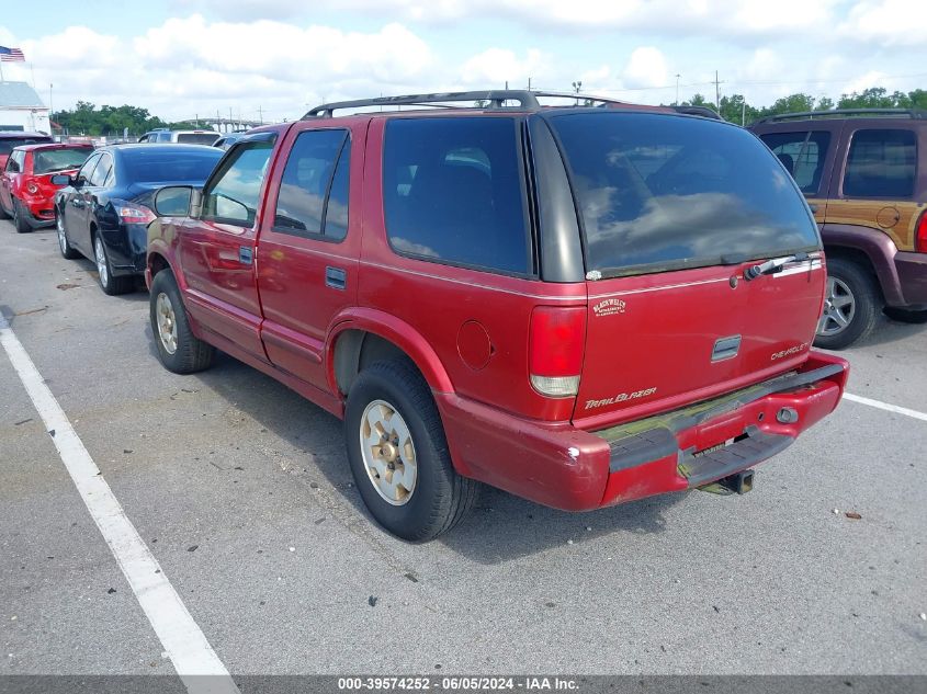 1999 Chevrolet Blazer Trailblazer VIN: 1GNDT13W2X2173586 Lot: 39574252