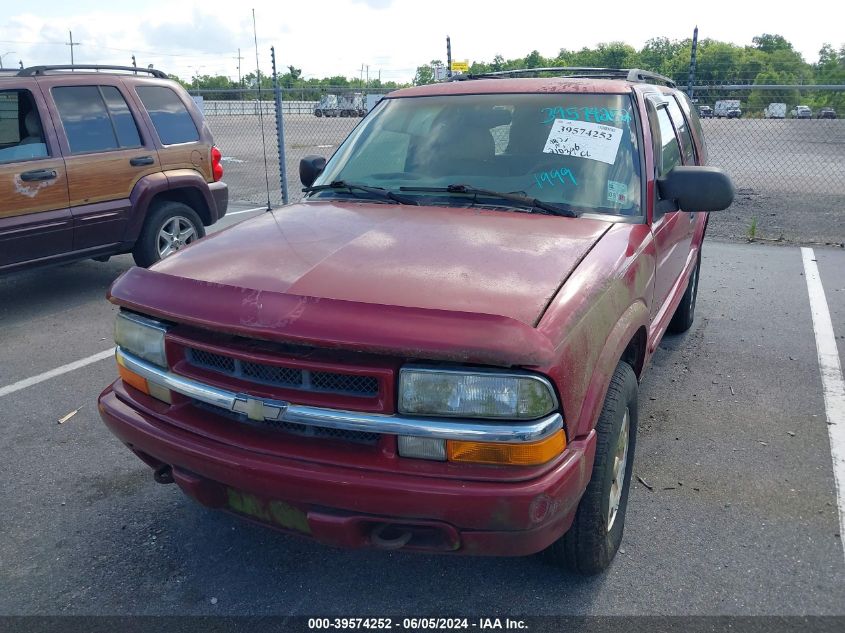 1999 Chevrolet Blazer Trailblazer VIN: 1GNDT13W2X2173586 Lot: 39574252