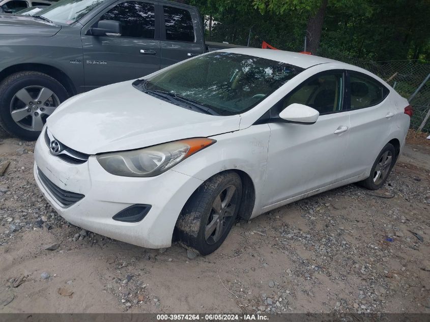 2013 Hyundai Elantra Gls VIN: 5NPDH4AE7DH239582 Lot: 39574264