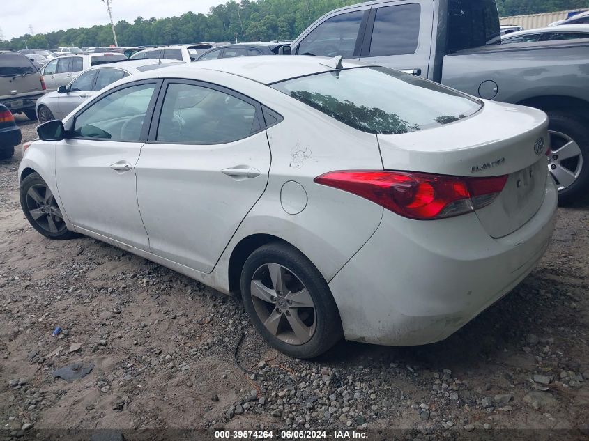 2013 Hyundai Elantra Gls VIN: 5NPDH4AE7DH239582 Lot: 39574264