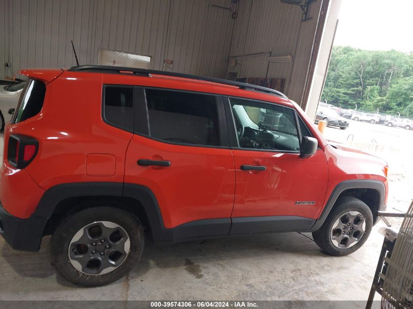 2017 Jeep Renegade Sport 4X4 VIN: ZACCJBAB3HPE69076 Lot: 39574306