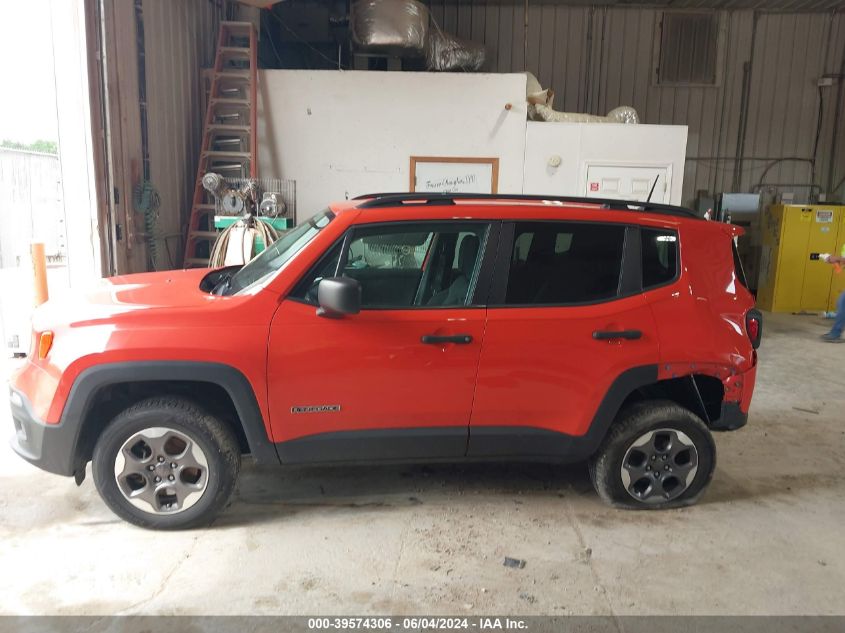 2017 Jeep Renegade Sport 4X4 VIN: ZACCJBAB3HPE69076 Lot: 39574306