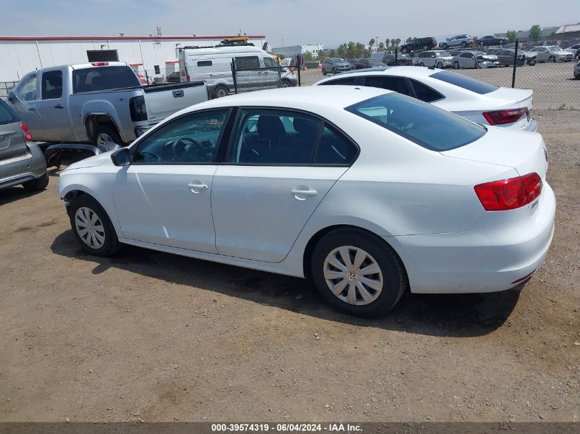 2014 Volkswagen Jetta 2.0L S VIN: 3VW2K7AJ2EM322529 Lot: 39574319