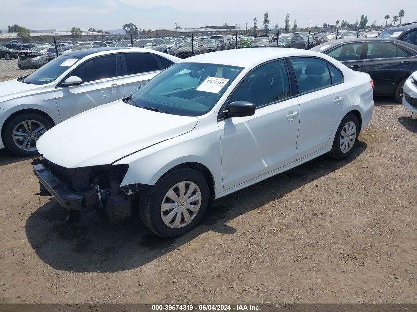 2014 VOLKSWAGEN JETTA 2.0L S - 3VW2K7AJ2EM322529