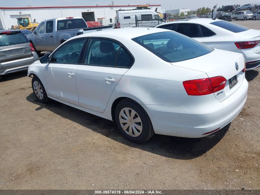 2014 Volkswagen Jetta 2.0L S VIN: 3VW2K7AJ2EM322529 Lot: 39574319