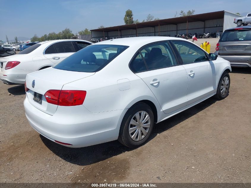 2014 VOLKSWAGEN JETTA 2.0L S - 3VW2K7AJ2EM322529